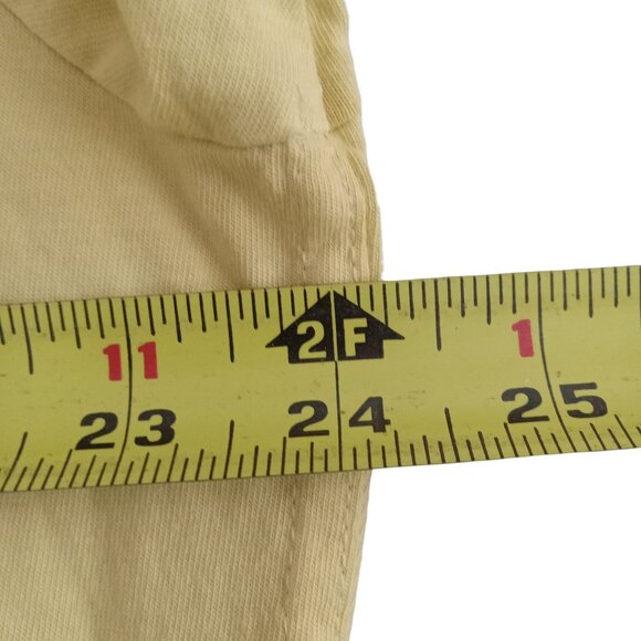 Calvin Klein Jeans Mens Yellow Tee W/ White Mesh Accents XXL Short Sleeve Casual - Picture 7 of 11